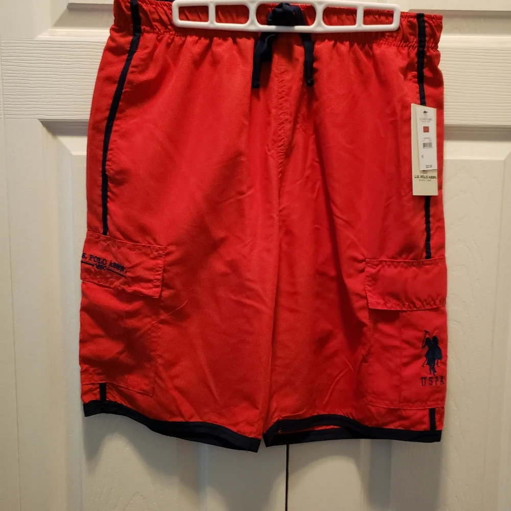 U.S. Polo Assn USPA Cargo Short Swim Wear Size Medium